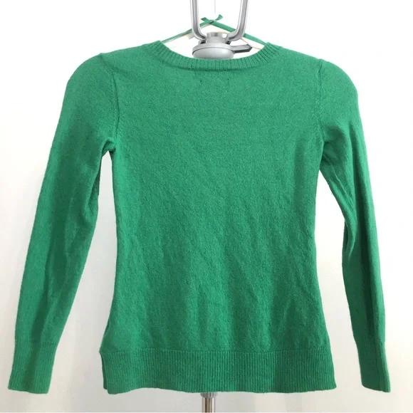 Tahari | Green Womens Wool Top With Zipper Accents | Size XS - Picture 4 of 9